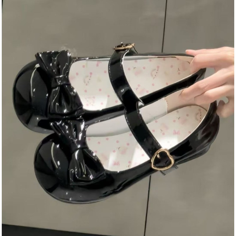 Leather Classic Strap - Нежные туфли в стиле Лолита с